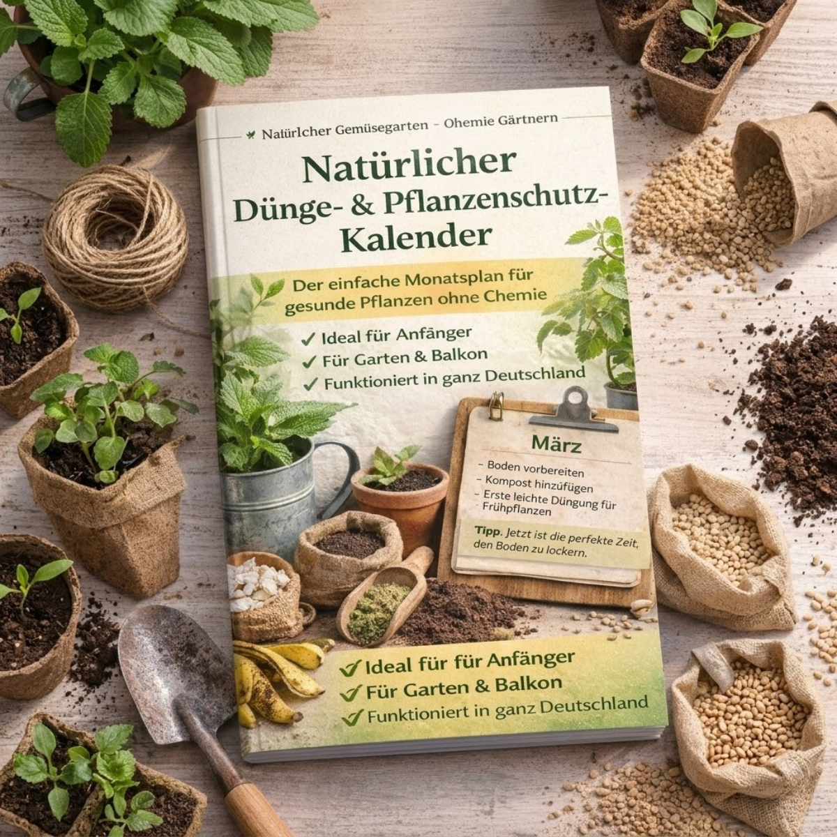 Natürlicher Dünge- & Pflanzenschutz-Kalender